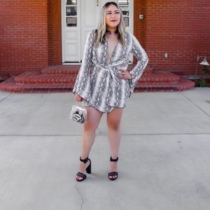 Snake mini dress